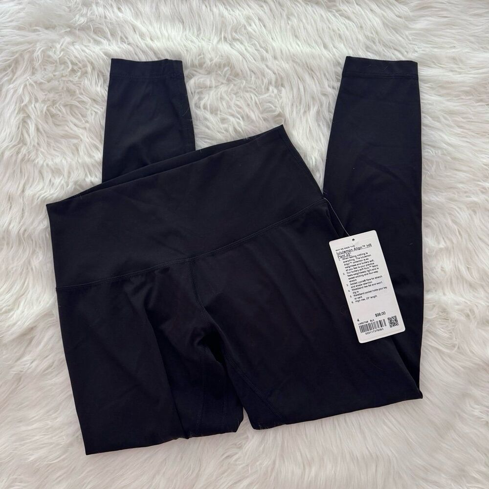Lululemon Align High Rise Pant 25" Black Size 4 W5CTAS